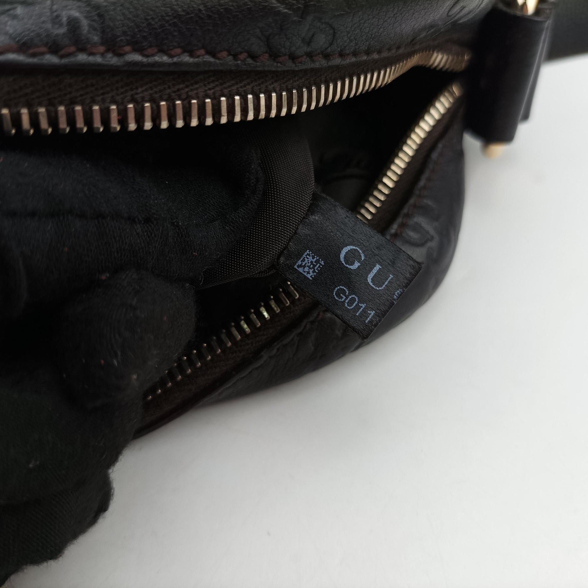 GG Imprime Messenger Black Leather 201448 G011880602GGインプリメ メッセンジャー ブラック レザー 201448 G011880602