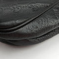 GG Imprime Messenger Black Leather 201448 G011880602GGインプリメ メッセンジャー ブラック レザー 201448 G011880602