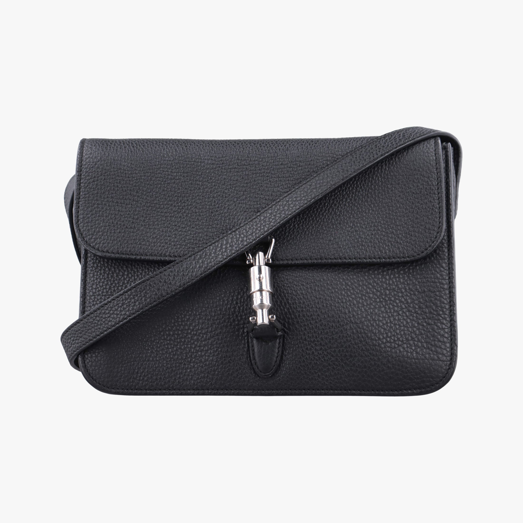 New Jackie Black Leather 362971 H016988767ニュージャッキー ブラック レザー 362971 H016988767