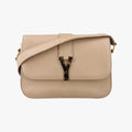 Pre-owned Yves Saint Laurent Y Ligne Camel Leather 247695 shoulderbag | stylenewstar