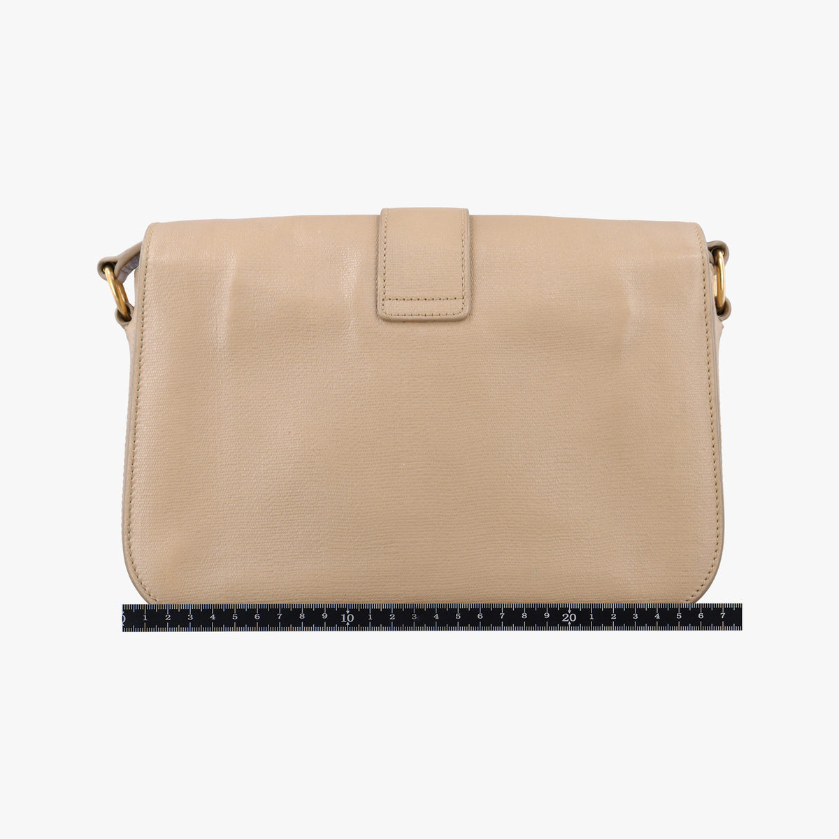 Pre-owned Yves Saint Laurent Y Ligne Camel Leather 247695 shoulderbag | stylenewstar