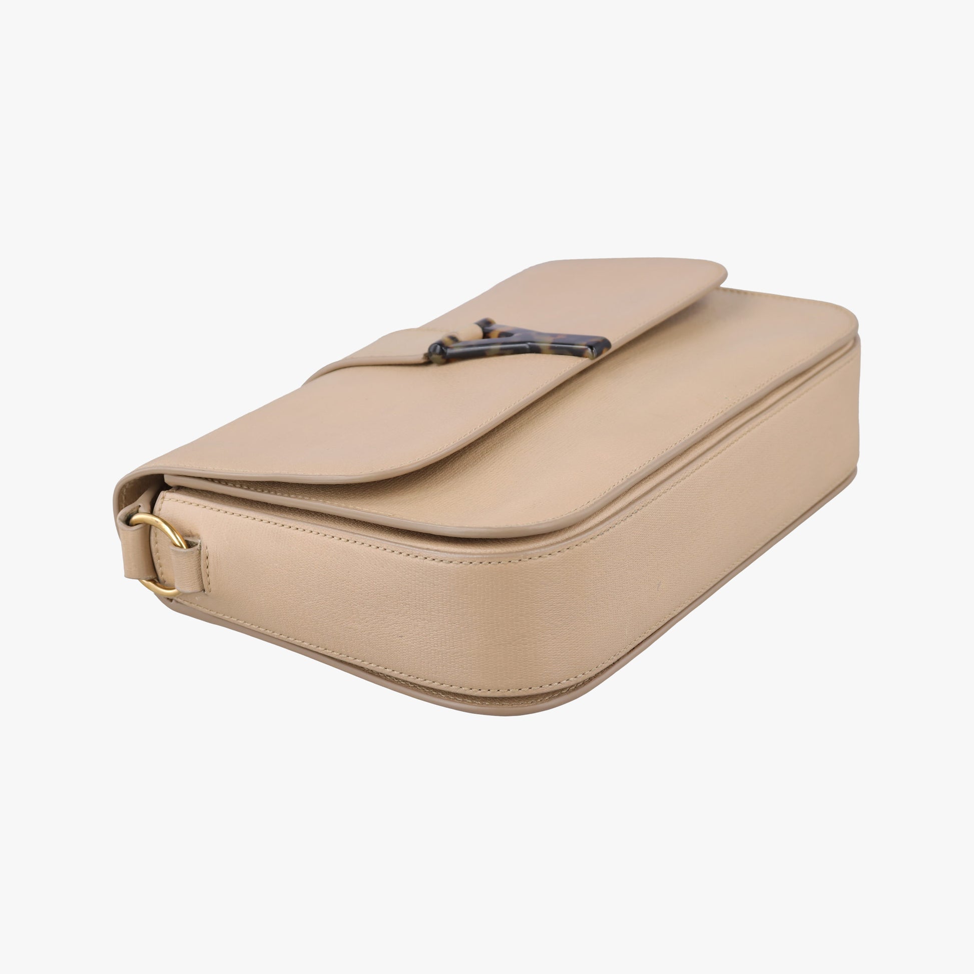 Pre-owned Yves Saint Laurent Y Ligne Camel Leather 247695 shoulderbag | stylenewstar
