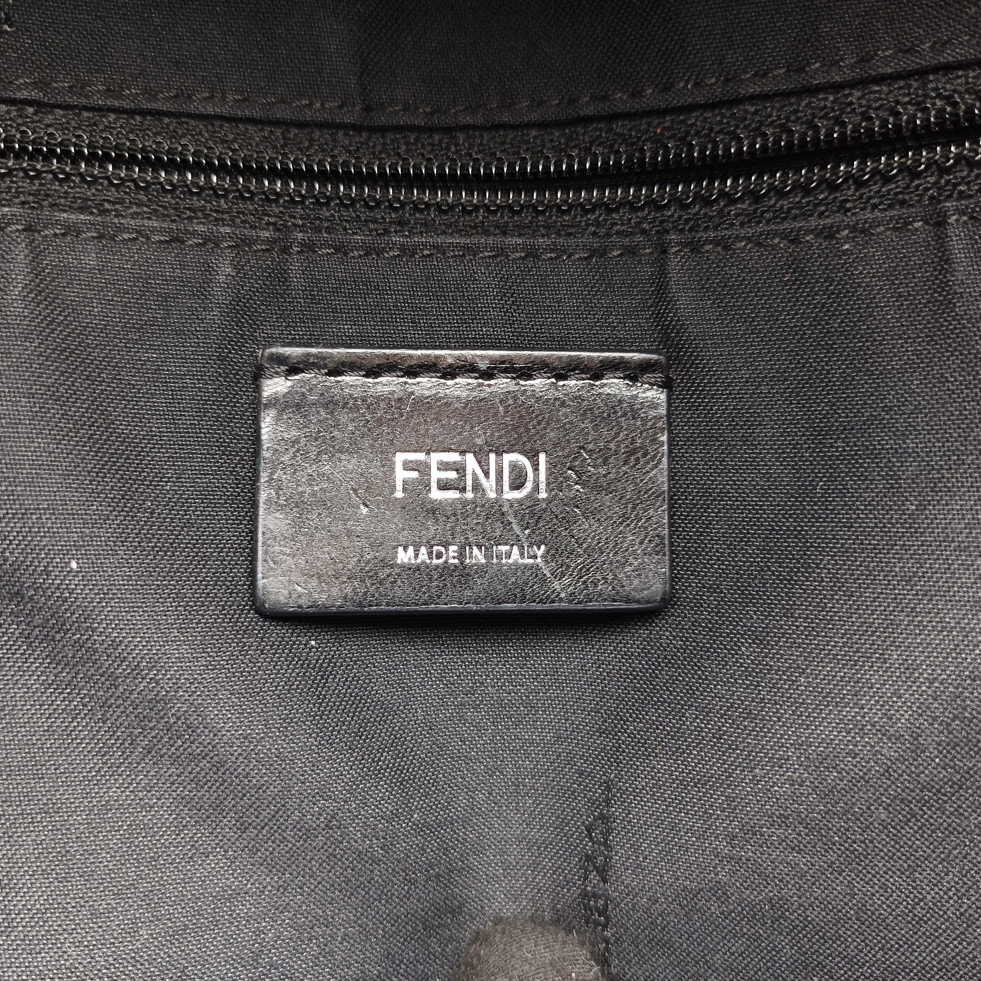 Secondhand Fendi monster bag bugs Black x Multicolour Nylon x leather 8BZ035 backpack/rucksack | stylenewstar