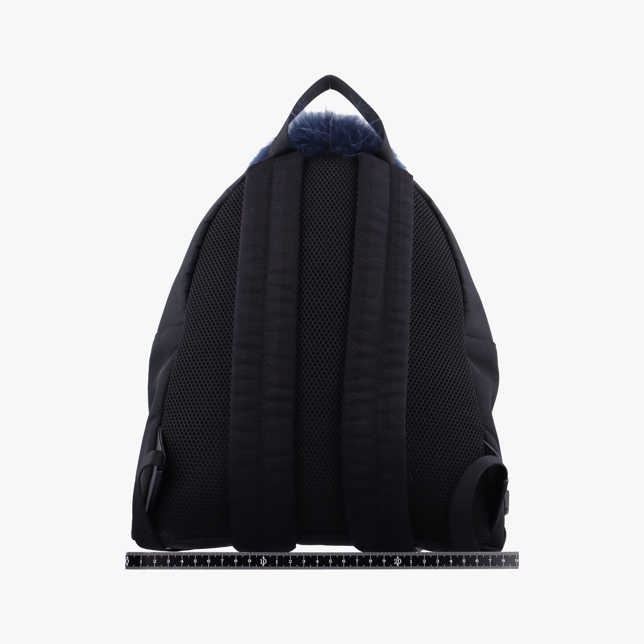 Secondhand Fendi monster bag bugs Black x Multicolour Nylon x leather 8BZ035 backpack/rucksack | stylenewstar