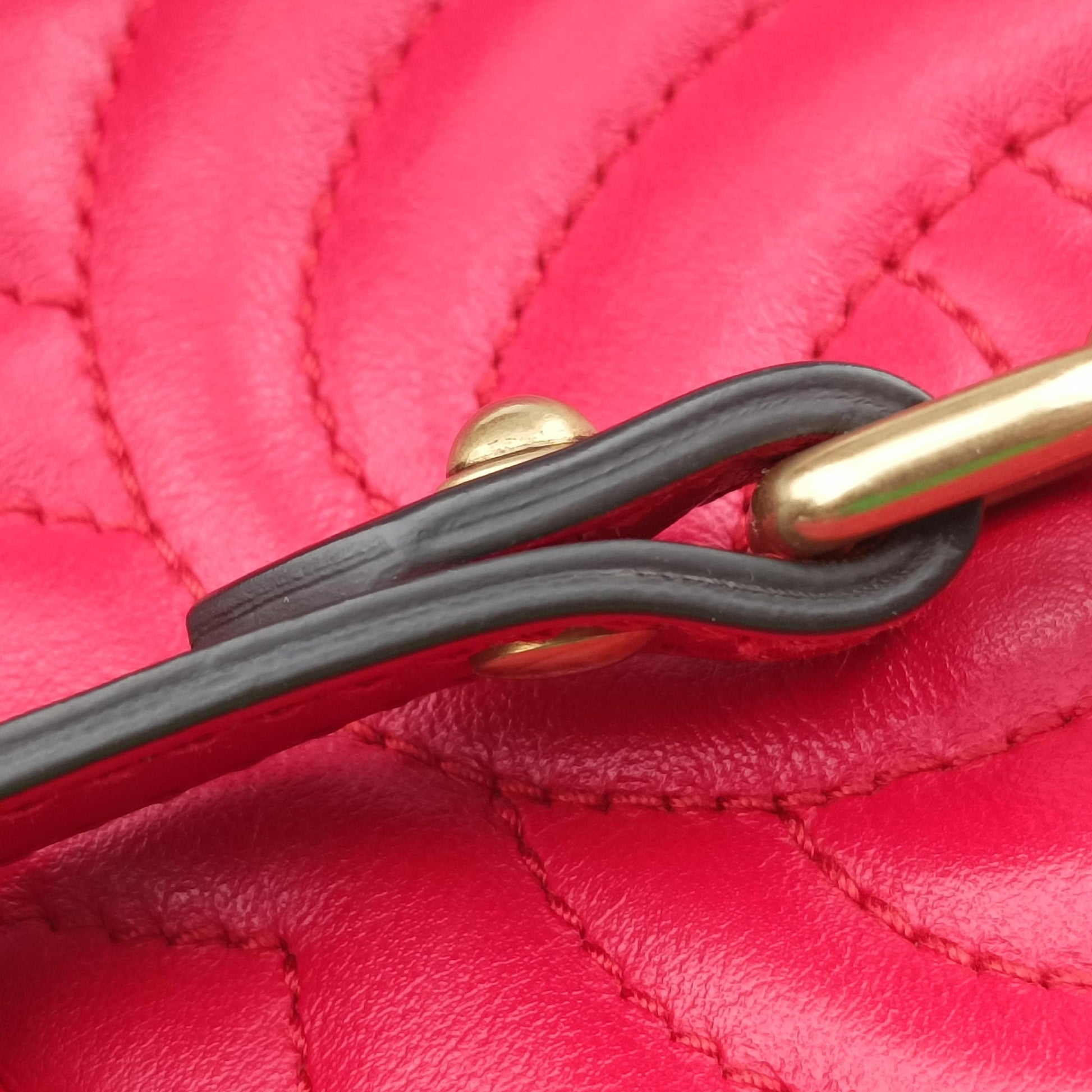 GG Marmont Red Leather 448065 I025454201GGマーモント レッド レザー 448065 I025454201