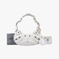 Pre-owned Balenciaga Le Cagole White lambskin  shoulderbag | stylenewstar