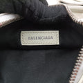 Pre-owned Balenciaga Le Cagole White lambskin  shoulderbag | stylenewstar