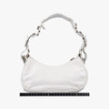 Pre-owned Balenciaga Le Cagole White lambskin  shoulderbag | stylenewstar