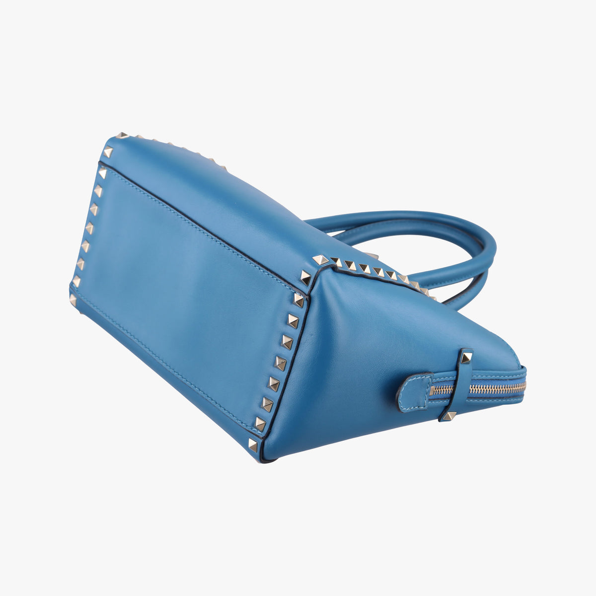 Secondhand Valentino Rockstud Blue Leather  shoulderbag | stylenewstar