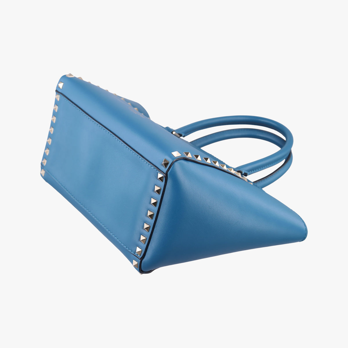 Secondhand Valentino Rockstud Blue Leather  shoulderbag | stylenewstar