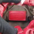 Vintage Christian Dior Cannage Faux Pearl Red lambskin  shoulderbag | stylenewstar