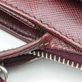 Secondhand Prada Triangle Logo Plate Red Saffiano Leather VR0023 handbag | stylenewstar