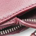 Secondhand Prada Triangle Logo Plate Red Saffiano Leather VR0023 handbag | stylenewstar