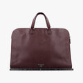 Secondhand Prada Triangle Logo Plate Red Saffiano Leather VR0023 handbag | stylenewstar