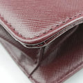 Secondhand Prada Triangle Logo Plate Red Saffiano Leather VR0023 handbag | stylenewstar