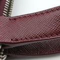 Secondhand Prada Triangle Logo Plate Red Saffiano Leather VR0023 handbag | stylenewstar