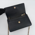 Pre-owned VERSACE Medusa Black leather  shoulderbag | stylenewstar