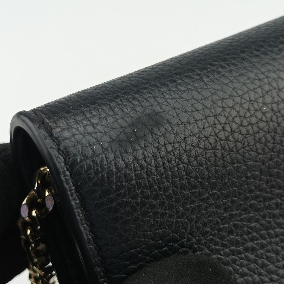 Pre-owned VERSACE Medusa Black leather  shoulderbag | stylenewstar