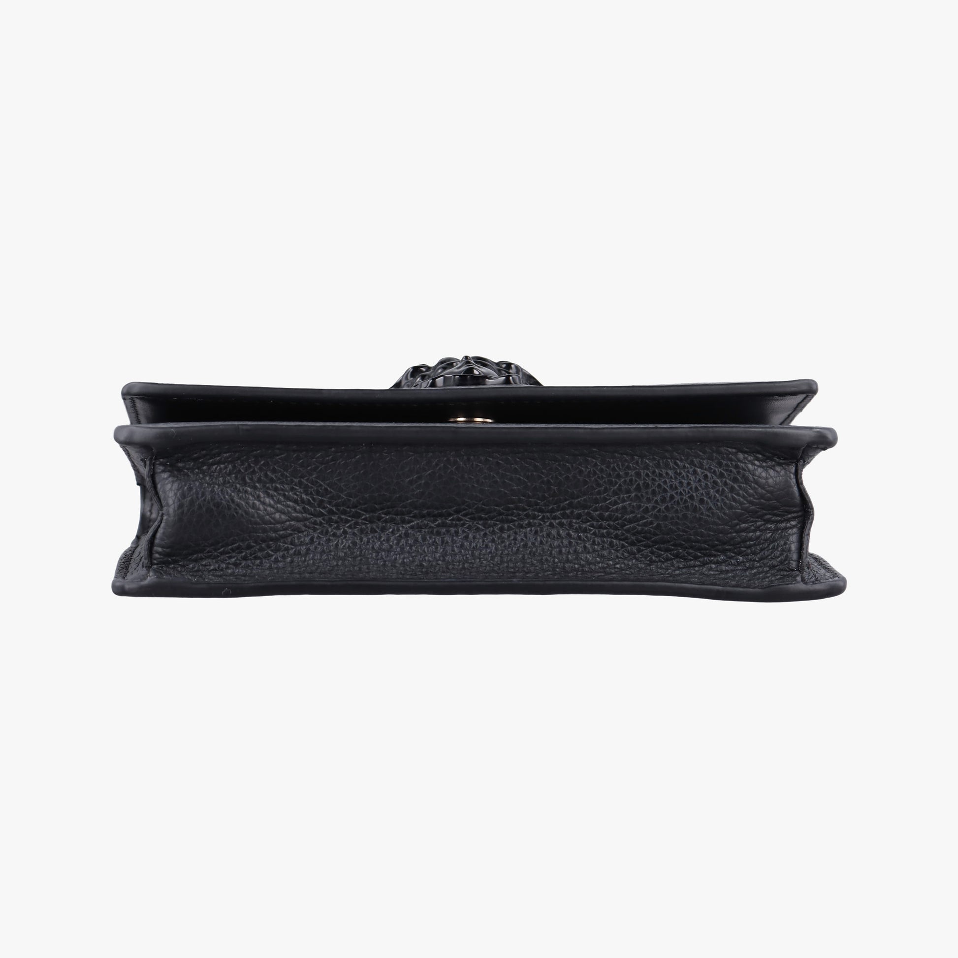 Pre-owned VERSACE Medusa Black leather  shoulderbag | stylenewstar