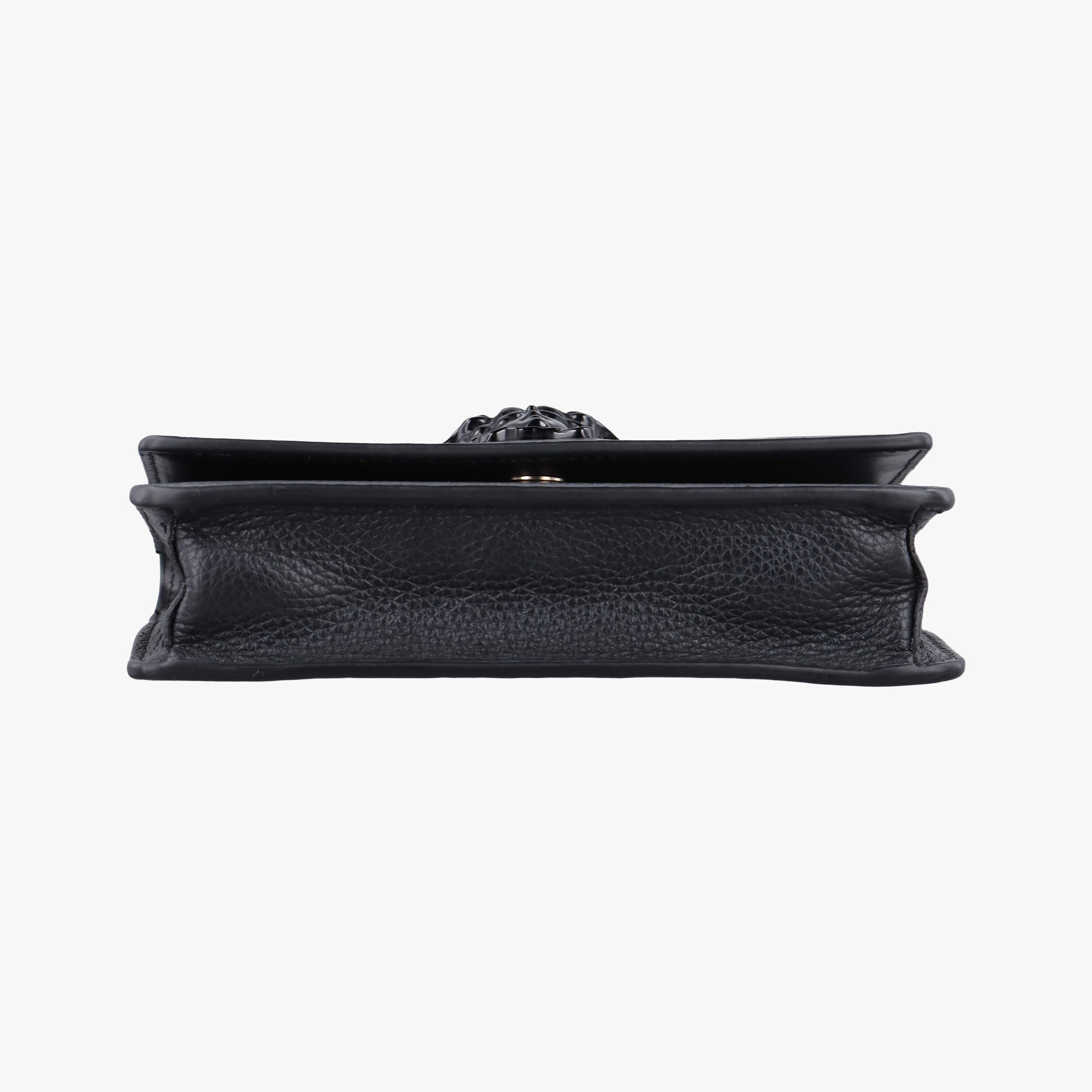 Pre-owned VERSACE Medusa Black leather  shoulderbag | stylenewstar