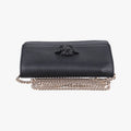 Pre-owned VERSACE Medusa Black leather  shoulderbag | stylenewstar