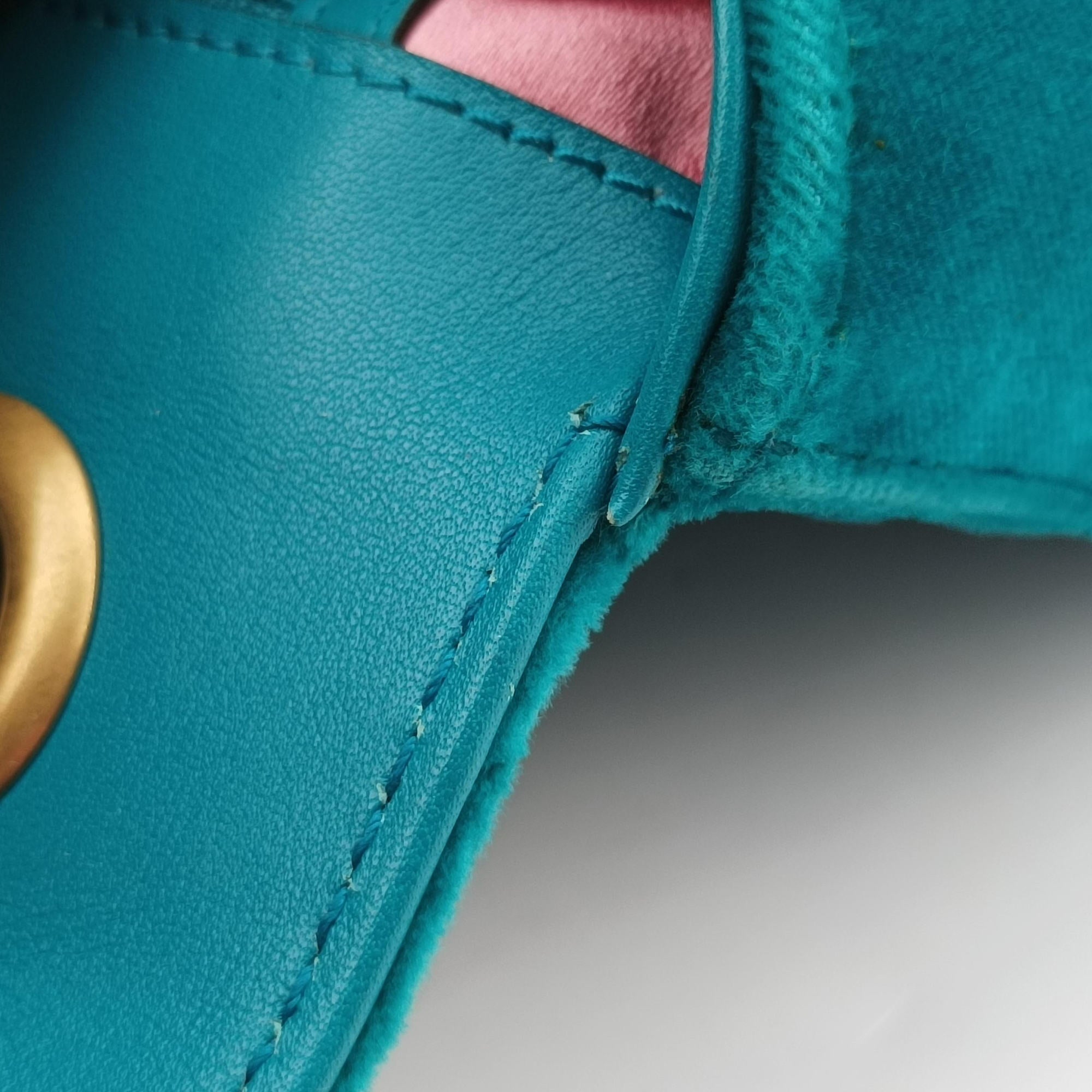GG Marmont Blue velour 443497 A023704801GGマーモント ブルー ベロア 443497 A023704801