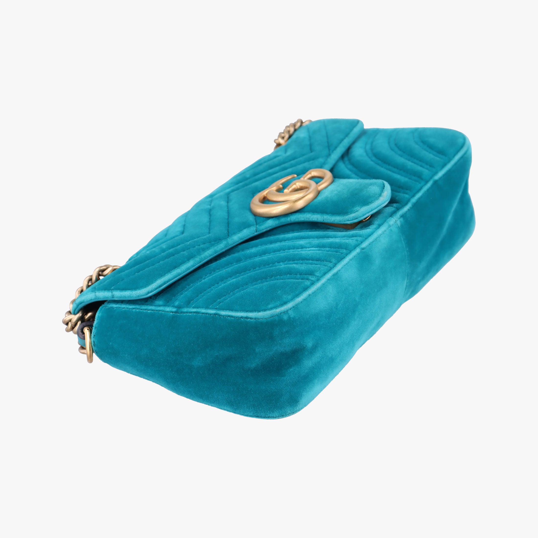 GG Marmont Blue velour 443497 A023704801GGマーモント ブルー ベロア 443497 A023704801