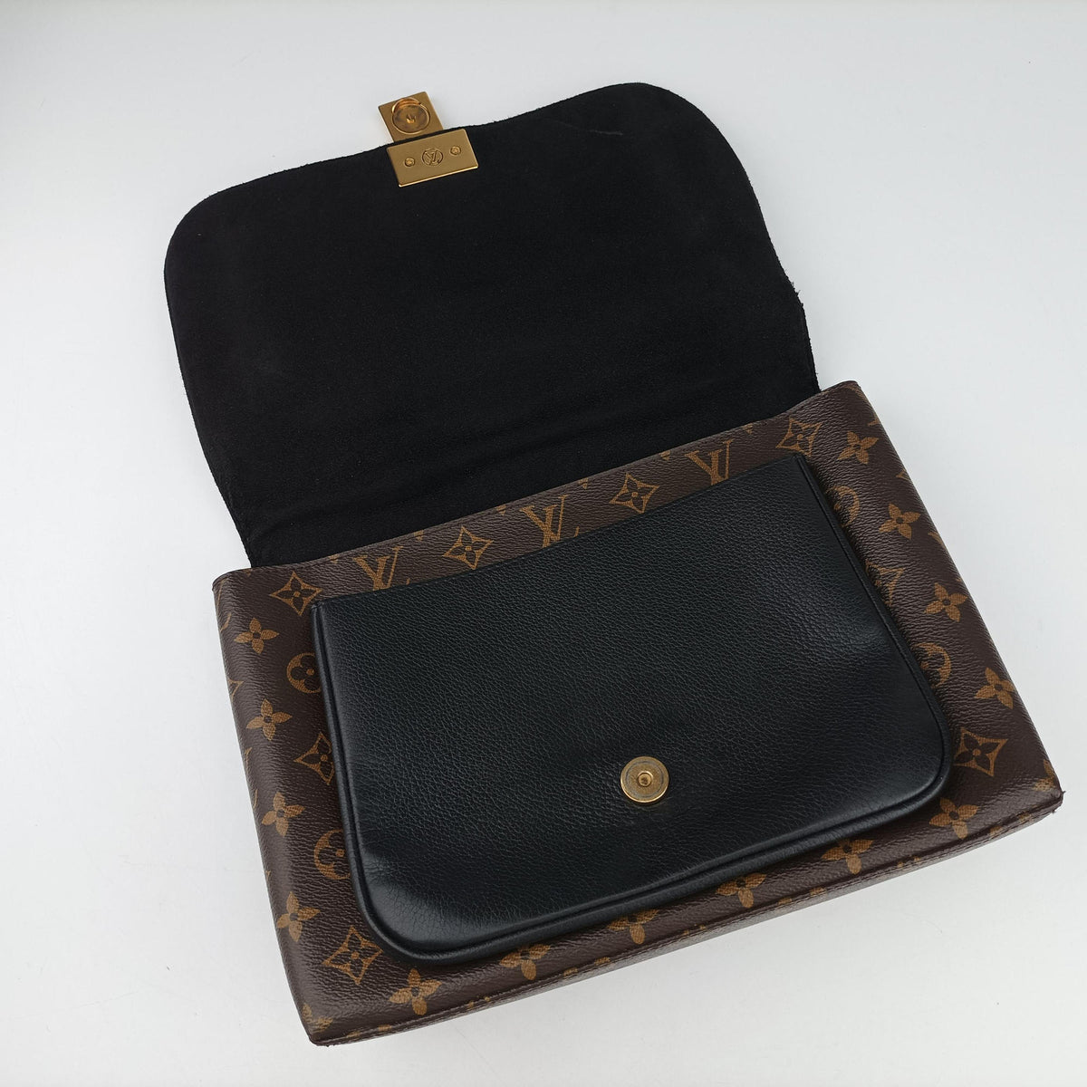 MARIGNAN brown×black Monogram Canvas×calf leather M44259 FL5107 IC Chipマリニャン モノグラム/ブラウン×ブラック モノグラムキャンバス×カーフレザー M44259 FL5107 ICチップ
