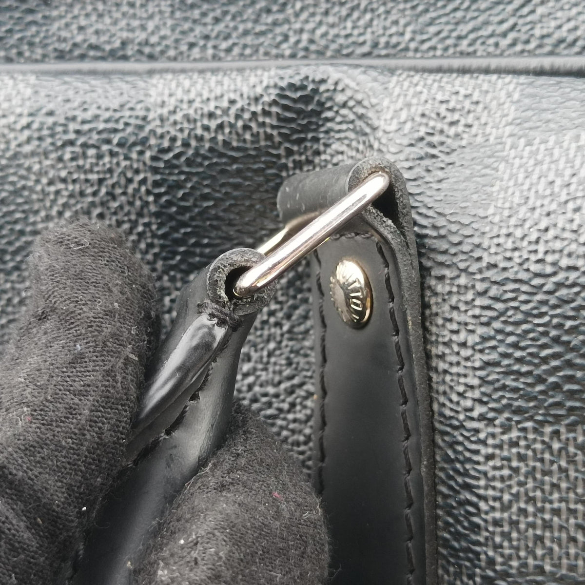 Porte Documents Voyage PM Noir Damier Graphite N41478 SR0186ポルト ドキュマン ヴォワヤージュ PM ノワール ダミエ グラフィット N41478 SR0186