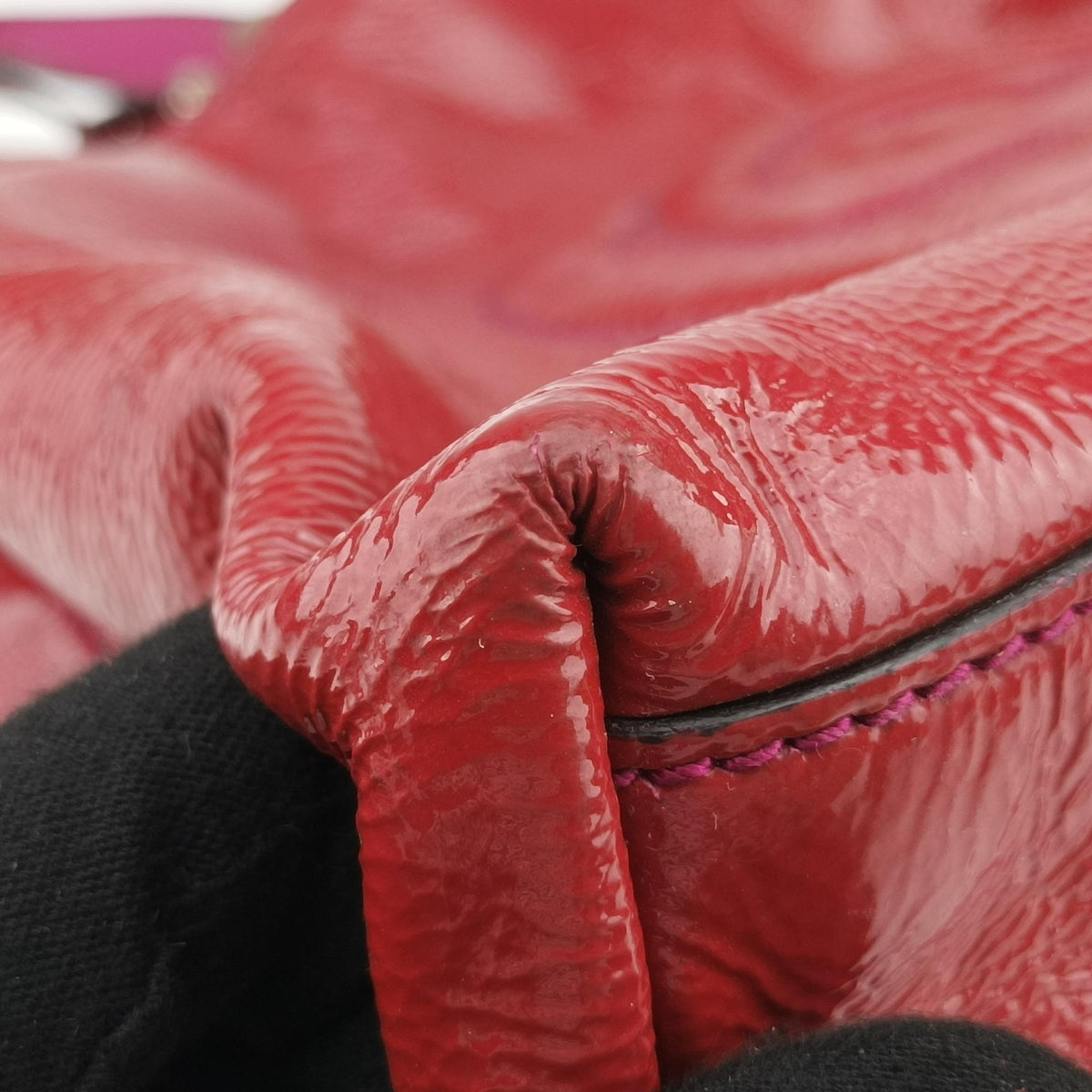 Pre-owned Gucci Soho Red Patent Leather 308982 shoulderbag | stylenewstar