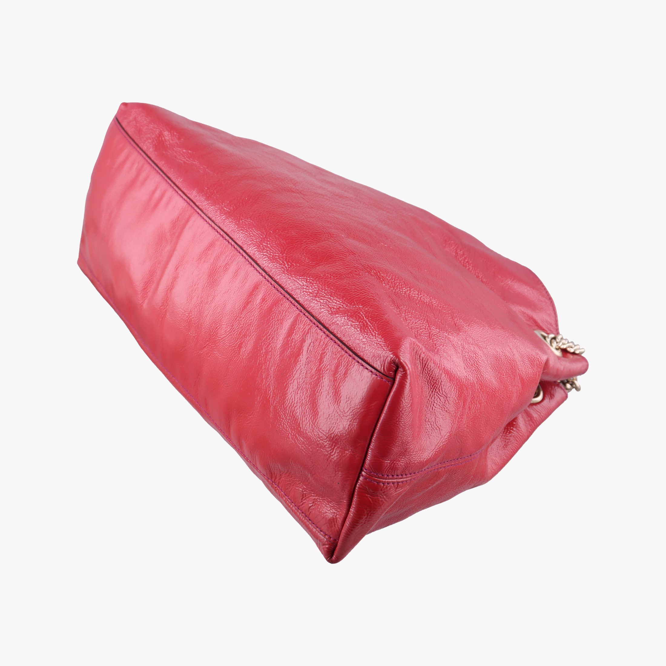 Pre-owned Gucci Soho Red Patent Leather 308982 shoulderbag | stylenewstar