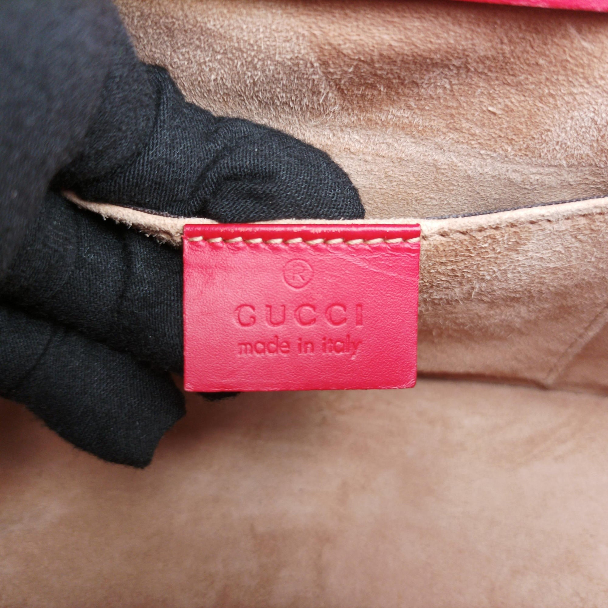 Pre-owned Gucci Sylvie Red Leather 470270 shoulderbag | stylenewstar