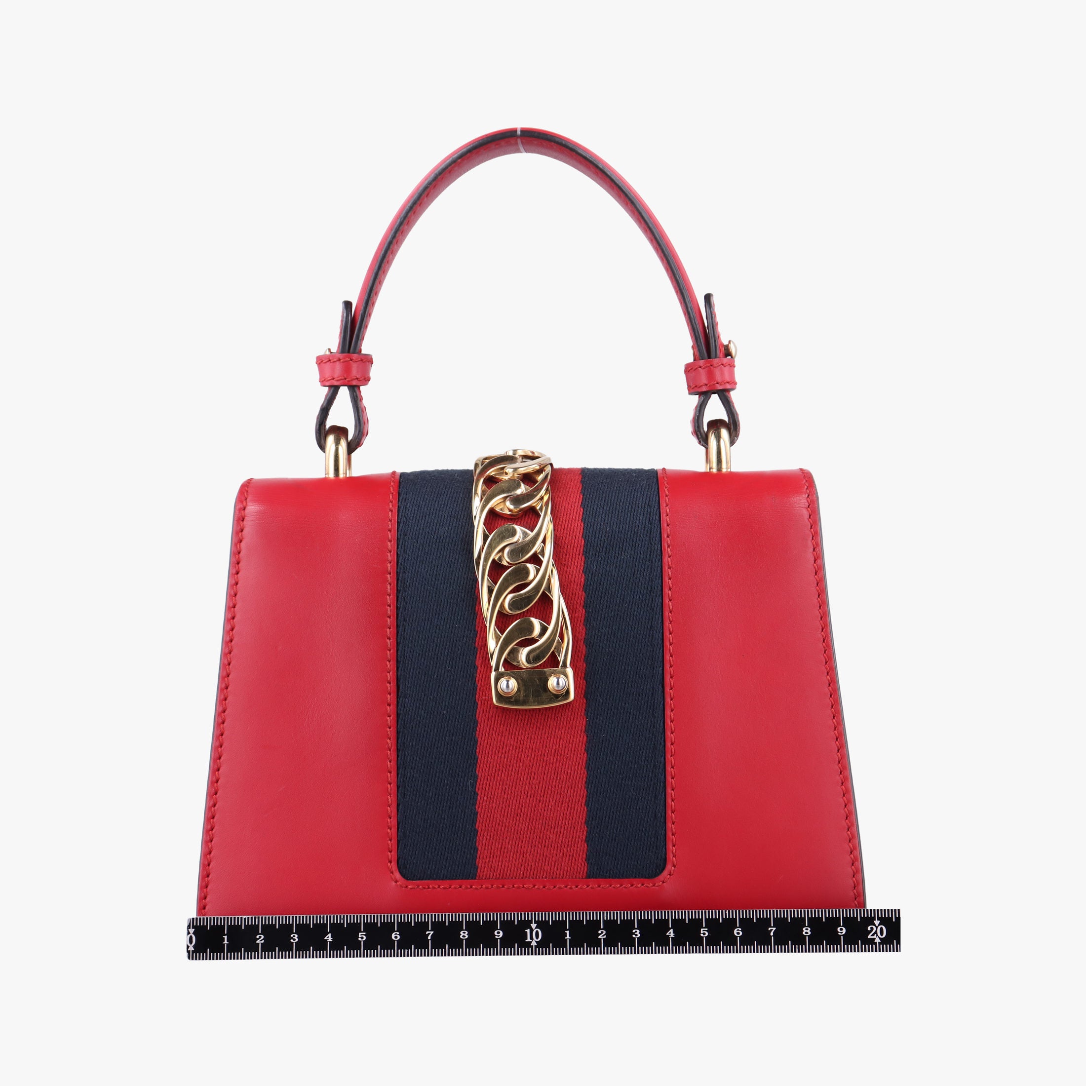Pre-owned Gucci Sylvie Red Leather 470270 shoulderbag | stylenewstar