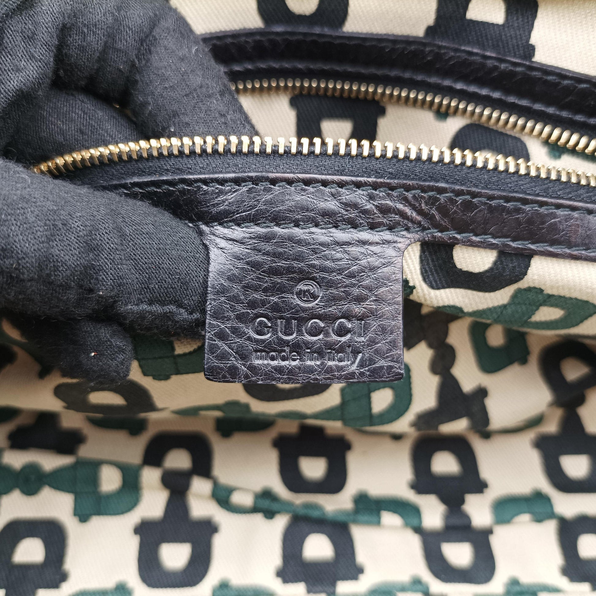 Guccissima Mini Boston Bag Black Leather 181508 E1481457グッチシマ ミニボストン ブラック レザー 181508 E1481457