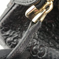 Guccissima Mini Boston Bag Black Leather 181508 E1481457グッチシマ ミニボストン ブラック レザー 181508 E1481457