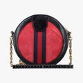 Pre-owned Gucci Ophidia Red×black Suede×Patent 550618 shoulderbag | stylenewstar