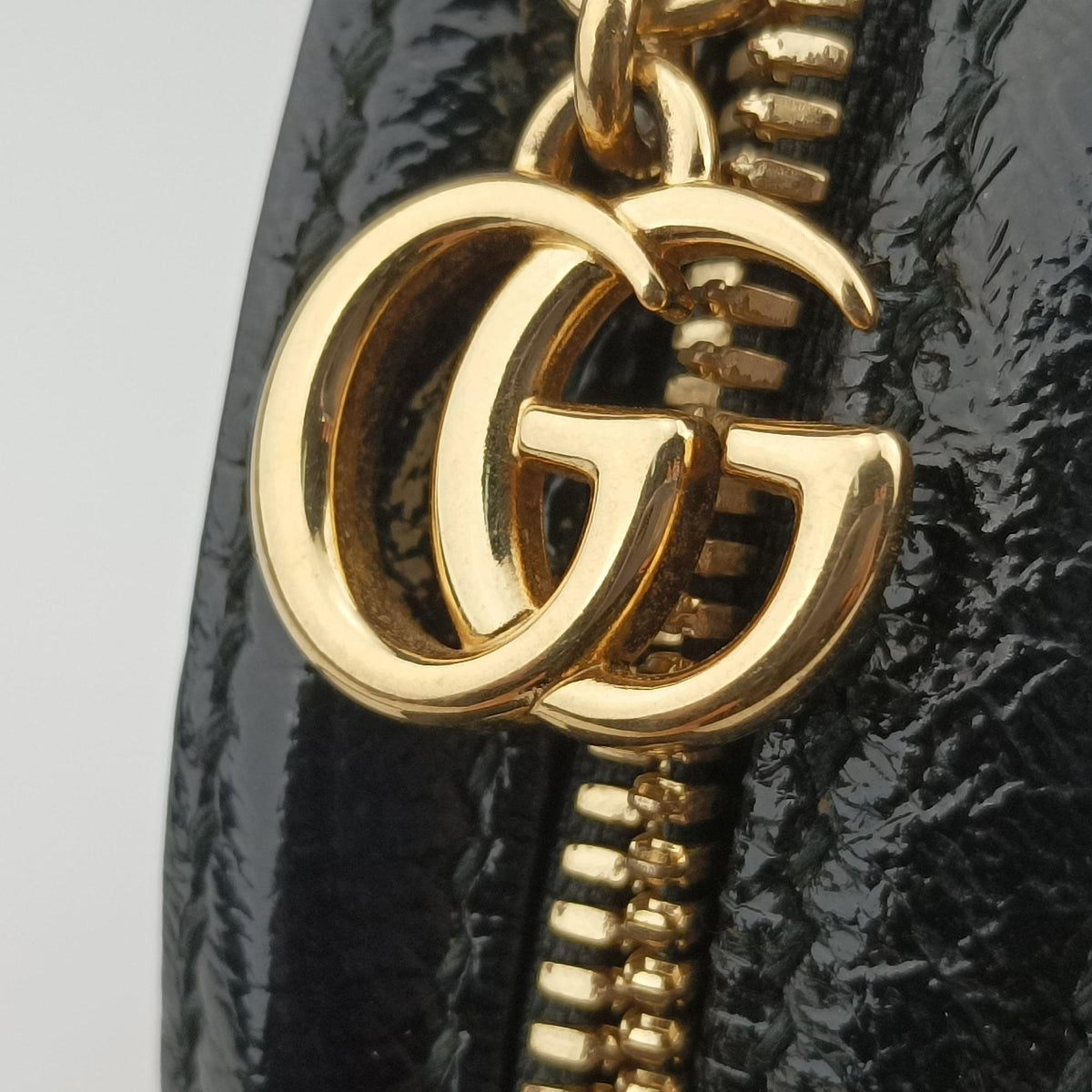Pre-owned Gucci Ophidia Red×black Suede×Patent 550618 shoulderbag | stylenewstar