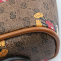 Mickey Mouse Disney collaboration Brown PVC coated canvas×Leather 602536 ミッキーマウス ディズニーコラボ ブラウン PVCコーティングキャンバス×レザー 602536 