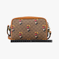 Mickey Mouse Disney collaboration Brown PVC coated canvas×Leather 602536 ミッキーマウス ディズニーコラボ ブラウン PVCコーティングキャンバス×レザー 602536 