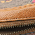 Mickey Mouse Disney collaboration Brown PVC coated canvas×Leather 602536 ミッキーマウス ディズニーコラボ ブラウン PVCコーティングキャンバス×レザー 602536 
