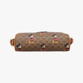 Mickey Mouse Disney collaboration Brown PVC coated canvas×Leather 602536 ミッキーマウス ディズニーコラボ ブラウン PVCコーティングキャンバス×レザー 602536 