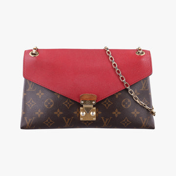 PALLAS Chain Brown×CERISE Monogram Canvas×calf leather M41201 CA1115パラス チェーン モノグラム/ブラウン×スリーズ モノグラムキャンバス×カーフレザー M41201 CA1115