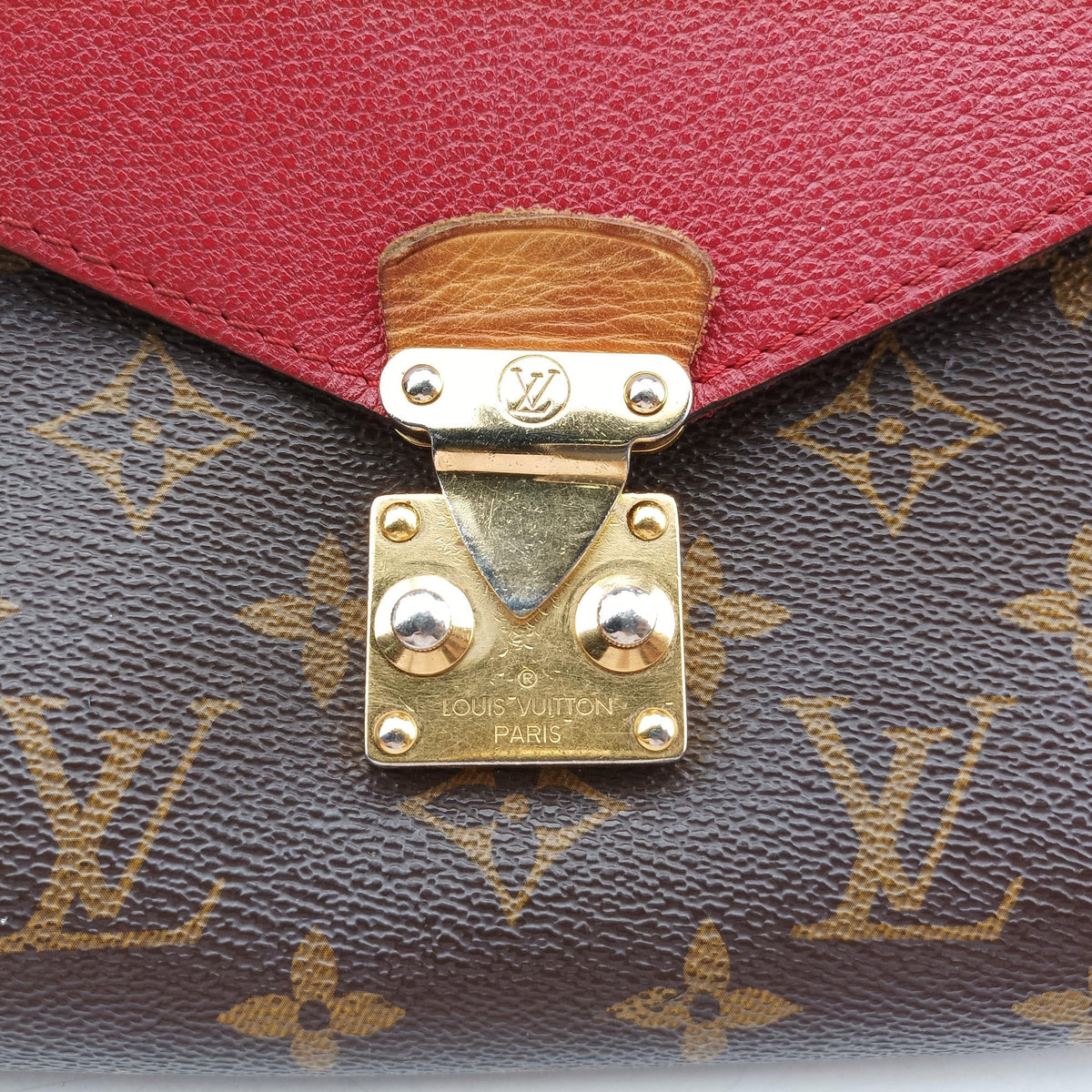 PALLAS Chain Brown×CERISE Monogram Canvas×calf leather M41201 CA1115パラス チェーン モノグラム/ブラウン×スリーズ モノグラムキャンバス×カーフレザー M41201 CA1115