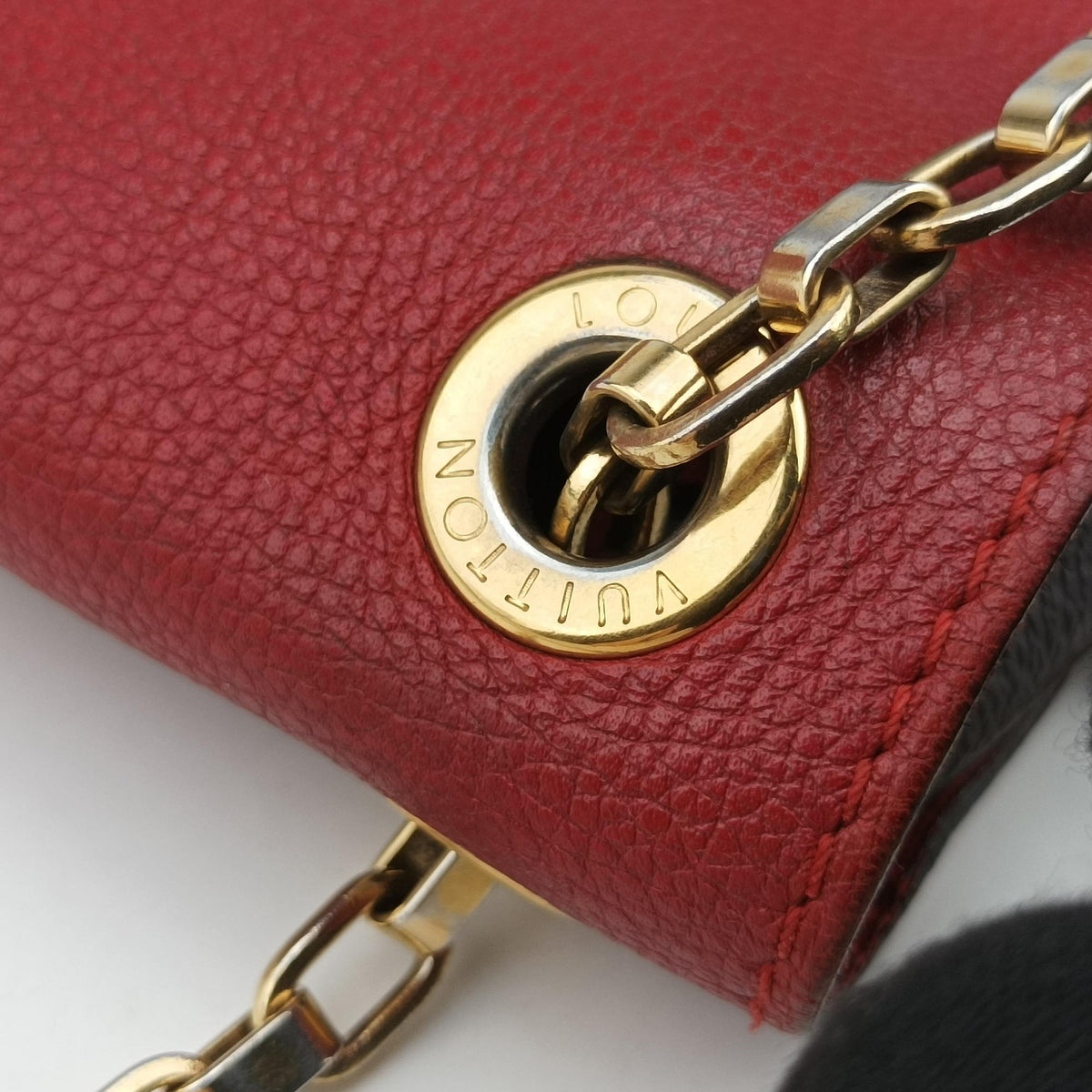PALLAS Chain Brown×CERISE Monogram Canvas×calf leather M41201 CA1115パラス チェーン モノグラム/ブラウン×スリーズ モノグラムキャンバス×カーフレザー M41201 CA1115