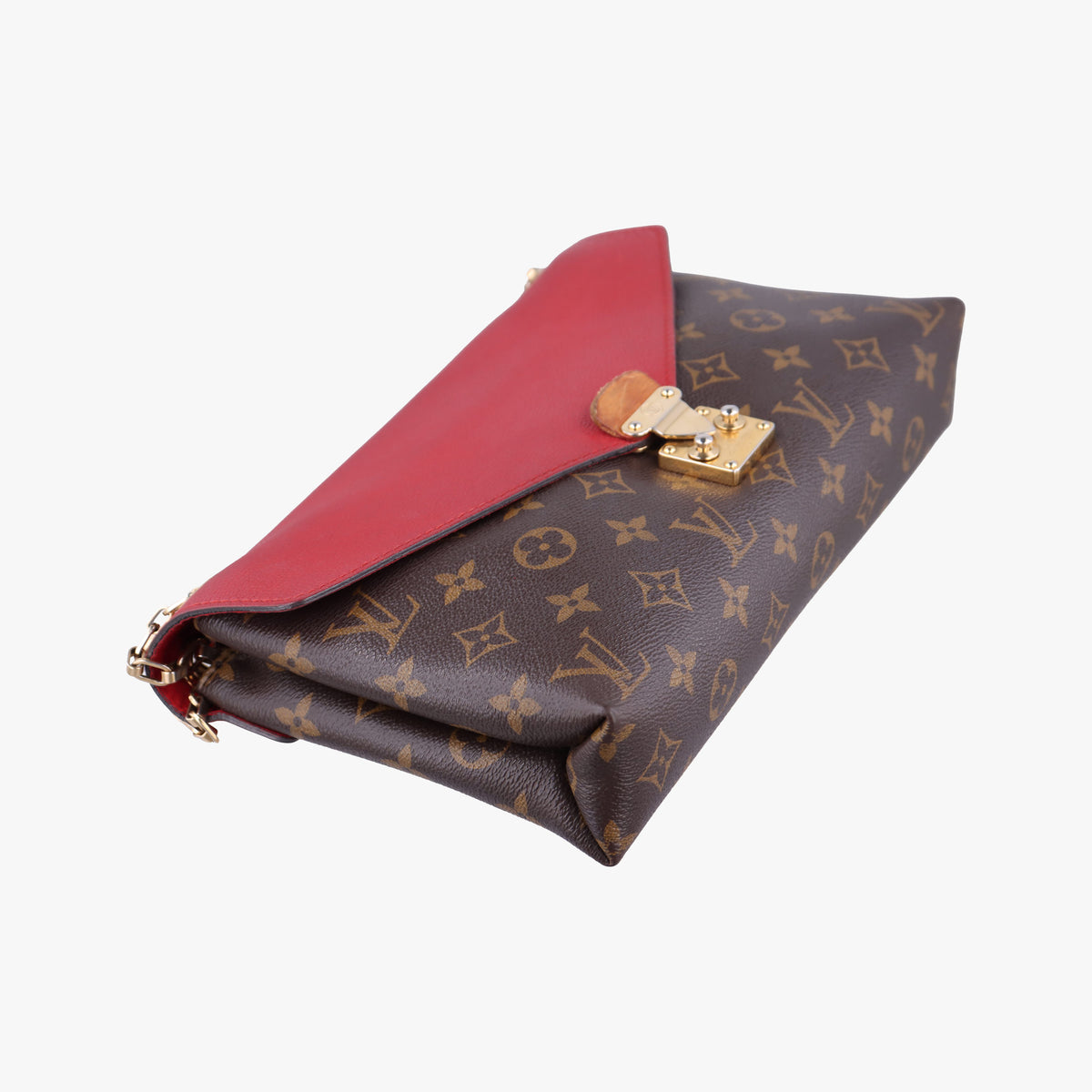 PALLAS Chain Brown×CERISE Monogram Canvas×calf leather M41201 CA1115パラス チェーン モノグラム/ブラウン×スリーズ モノグラムキャンバス×カーフレザー M41201 CA1115