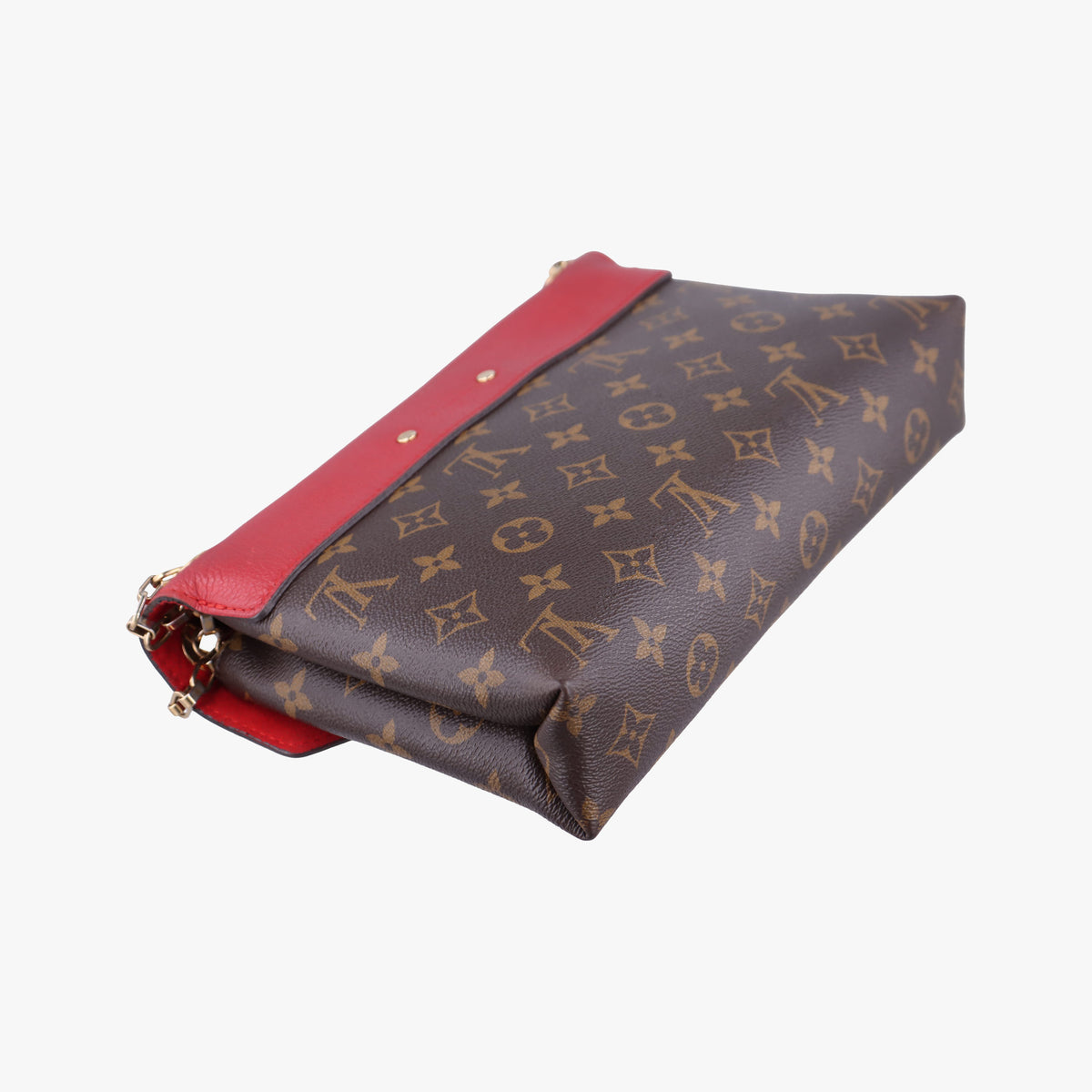 PALLAS Chain Brown×CERISE Monogram Canvas×calf leather M41201 CA1115パラス チェーン モノグラム/ブラウン×スリーズ モノグラムキャンバス×カーフレザー M41201 CA1115