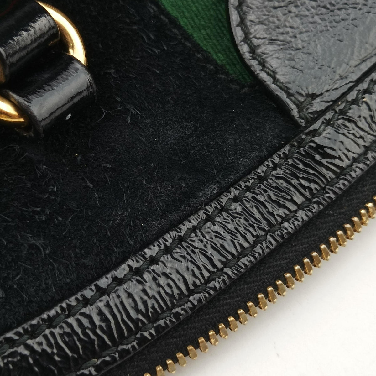 Ophidia Black×Green×Red Suede×leather 524533 G0248856127オフィディア ブラック×グリーン×レッド スエード×レザー 524533 G0248856127