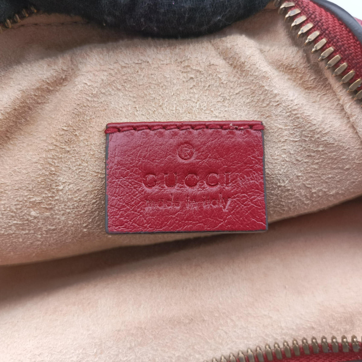 Pre-owned Gucci GG Marmont Red Leather 550155 shoulderbag | stylenewstar