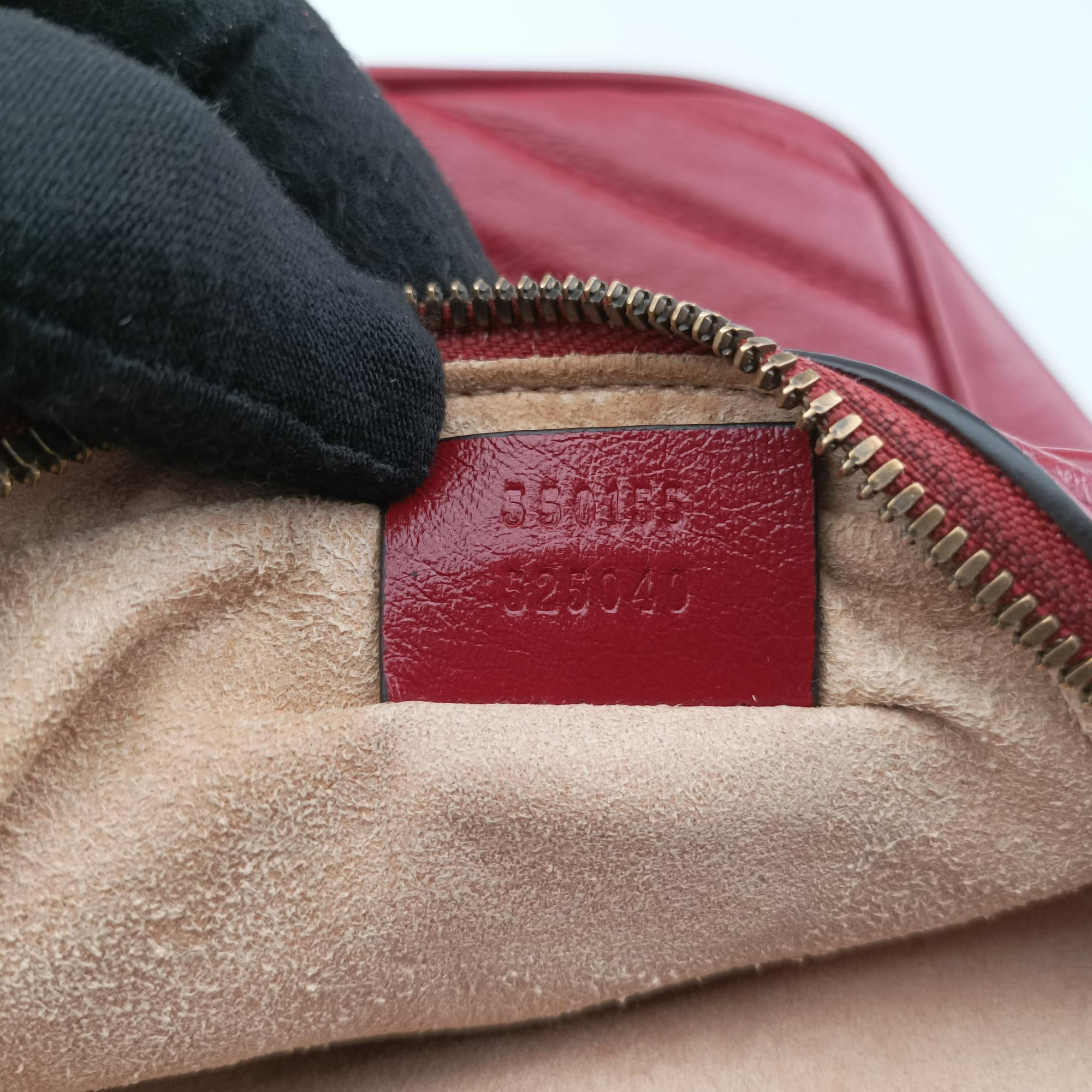 Pre-owned Gucci GG Marmont Red Leather 550155 shoulderbag | stylenewstar