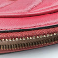 Pre-owned Gucci GG Marmont Red Leather 550155 shoulderbag | stylenewstar